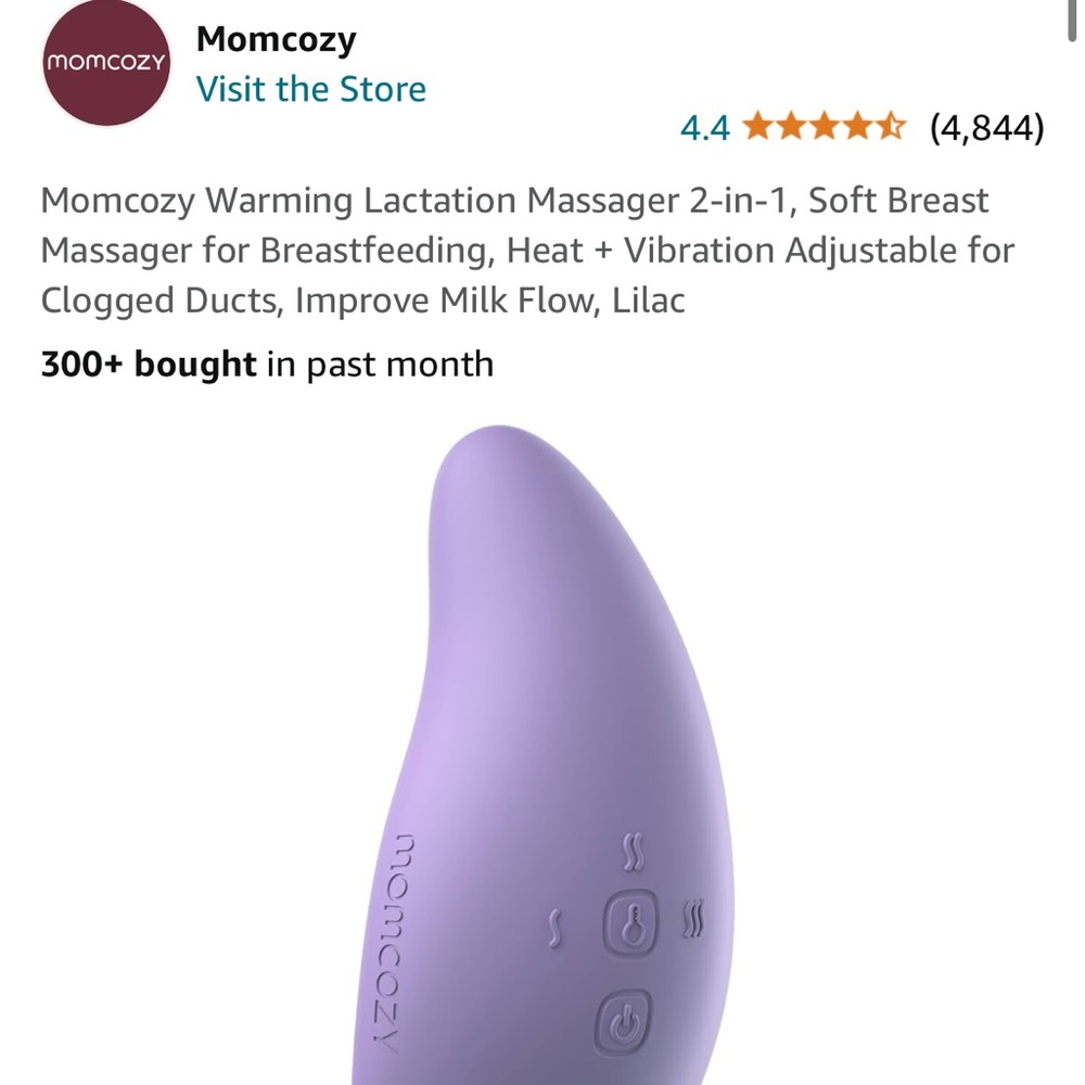 MomCozy Breast Massager + Earth Mama balm
